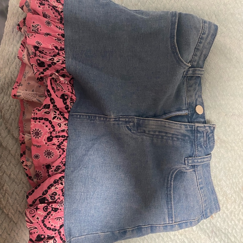 Denim Mini Skirt
